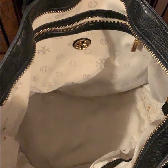 Tory burch leather bag snake skin sides - Picture 3 of 5